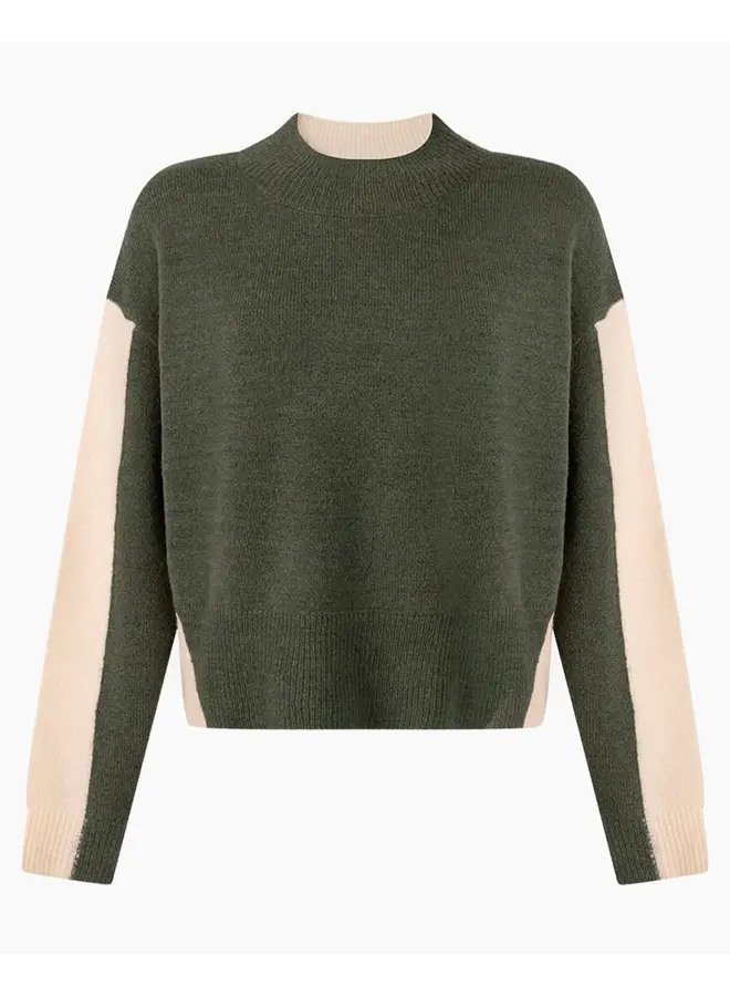 Emily Knitted Pull Dark Moss