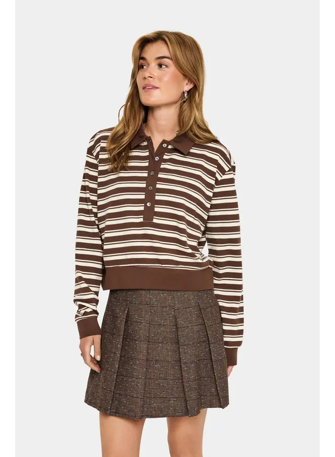 Marjorie T-shirt Fondue Fudge Stripe