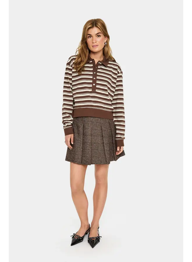 Marjorie T-shirt Fondue Fudge Stripe