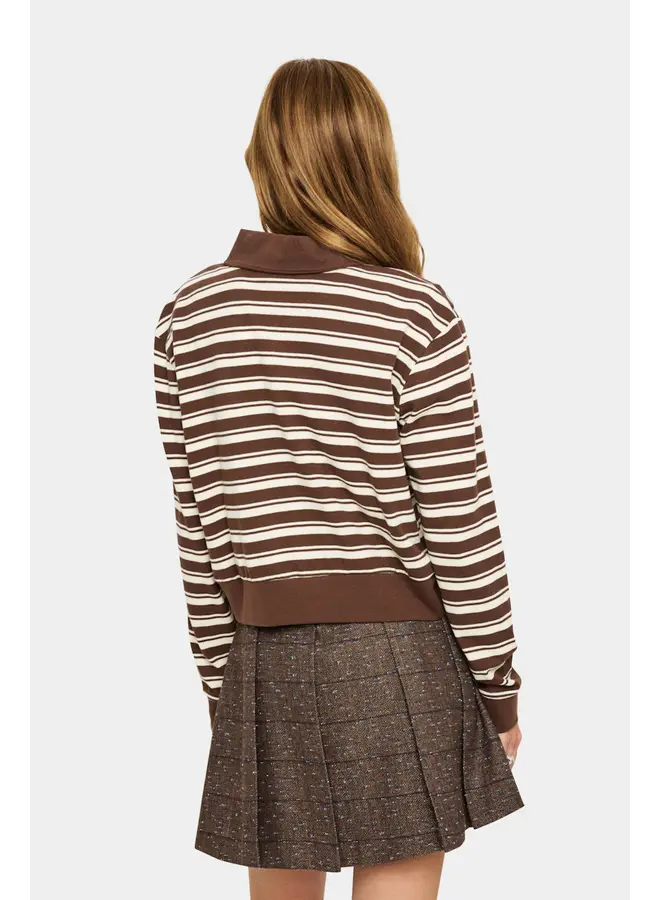 Marjorie T-shirt Fondue Fudge Stripe