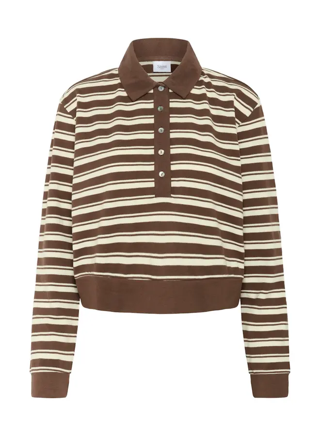 Marjorie T-shirt Fondue Fudge Stripe