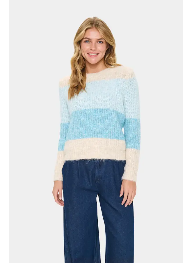 Mandy Pullover Aqua Haze Melange