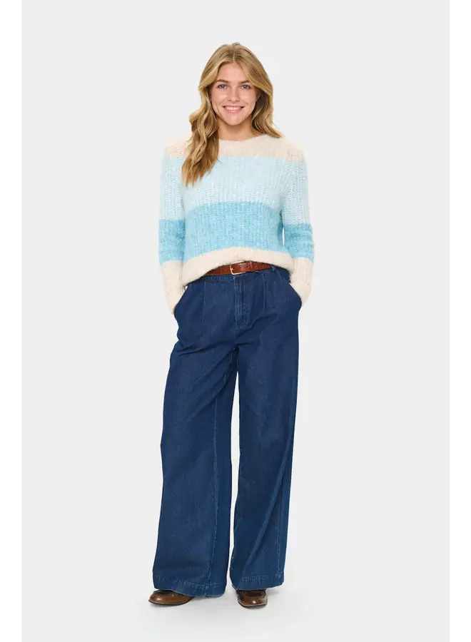 Mandy Pullover Aqua Haze Melange