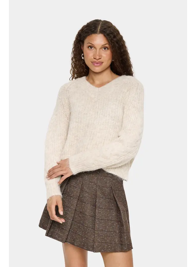 Manda Pullover Brown Rice Melange