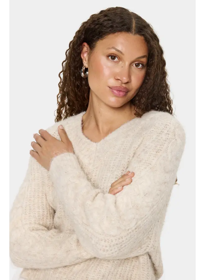 Manda Pullover Brown Rice Melange