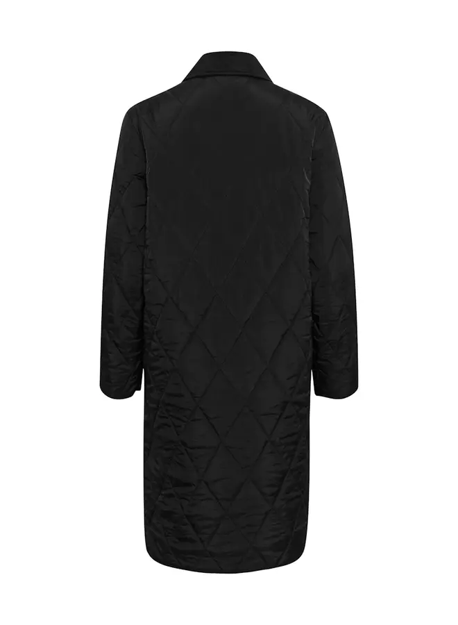 Anneli Long Jacket Black Deep