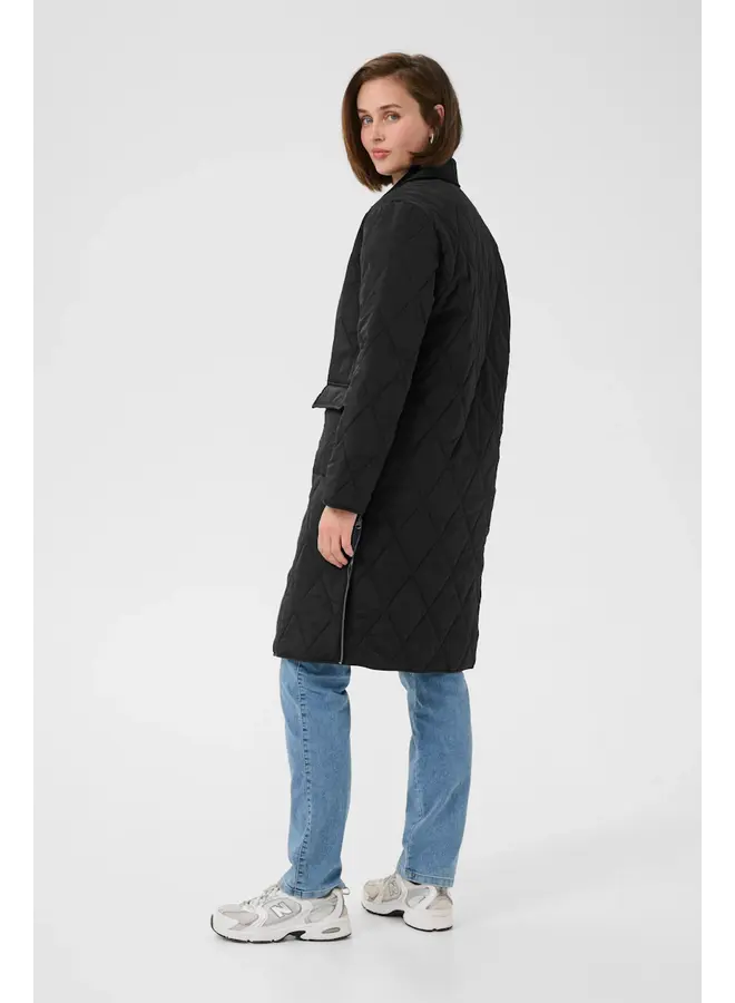 Anneli Long Jacket Black Deep