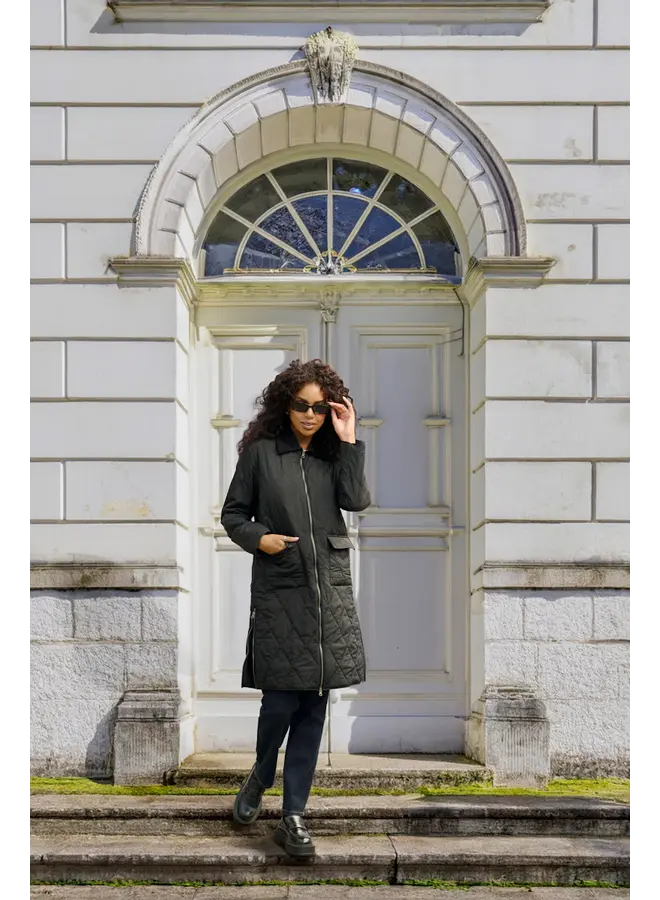 Anneli Long Jacket Black Deep