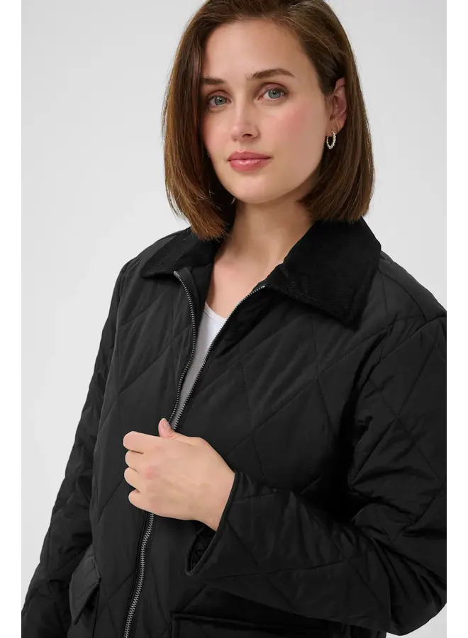 Anneli Long Jacket Black Deep
