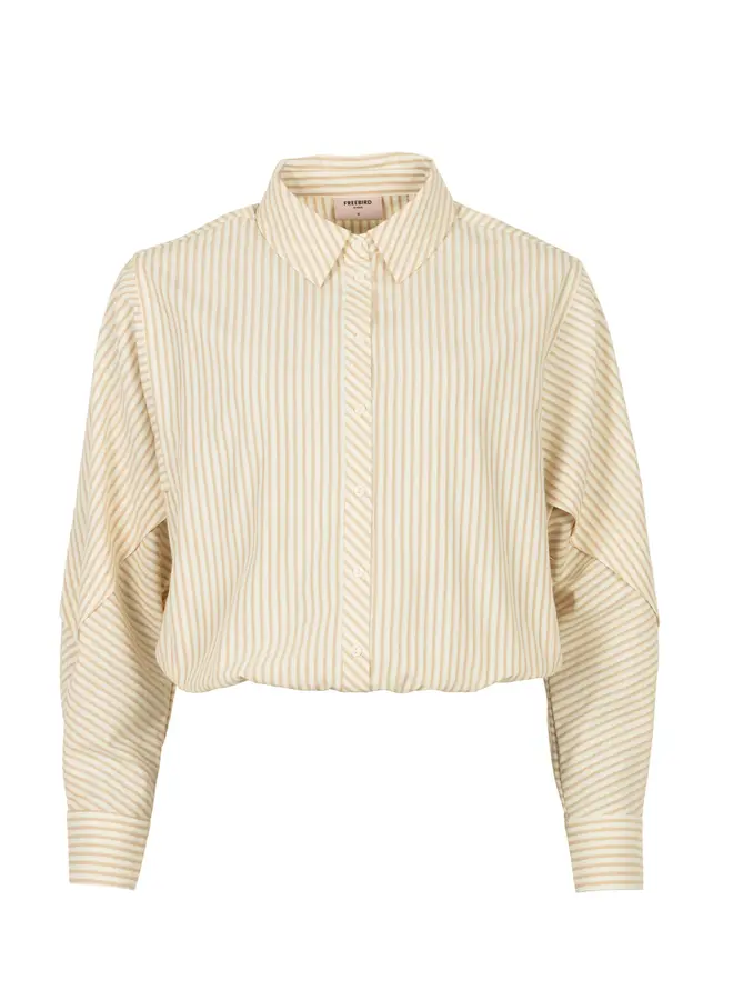 Blair Blouse Off-White/Camel