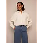 Blair Blouse Off-White/Camel