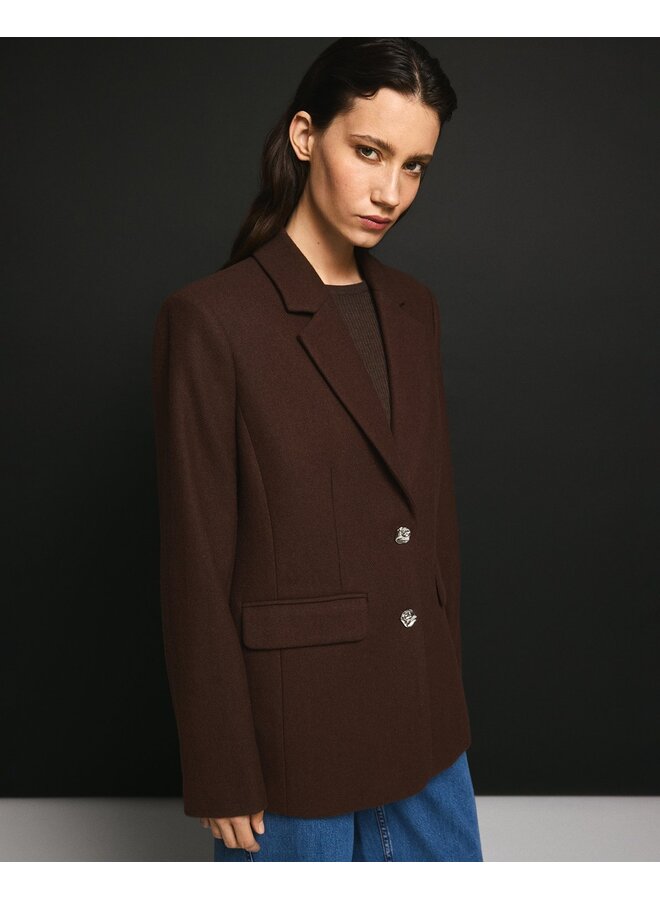 Elliot Loose Blazer Hot Fudge