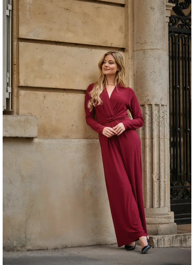 Vasili Beet Red Jumpsuit