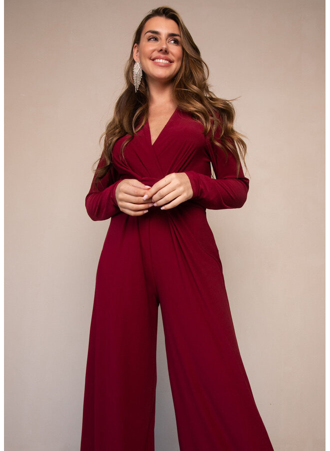 Vasili Beet Red Jumpsuit