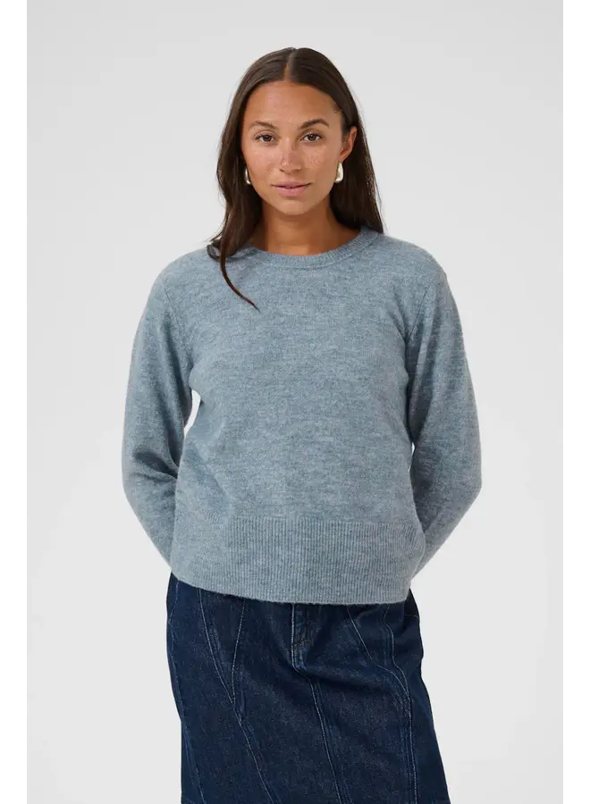 Niel Crew Neck Pullover Windward Blue