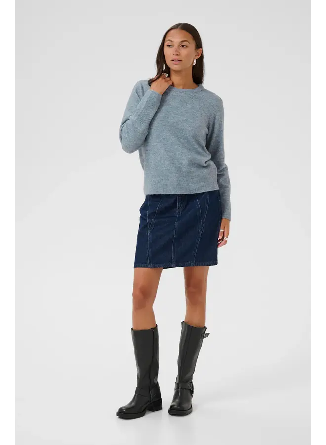 Niel Crew Neck Pullover Windward Blue