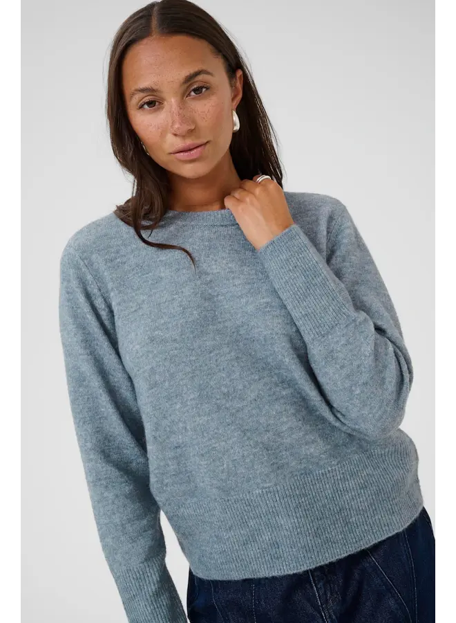 Niel Crew Neck Pullover Windward Blue