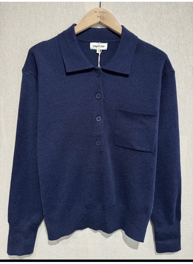 Polo Sweater Marine