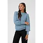 Lizza Round Neck Knit Pullover Windward Blue