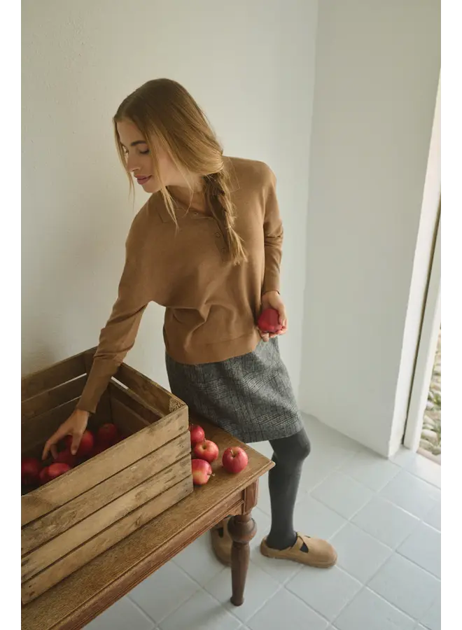 Vivian Pencil Skirt Grey Prince Of Wales