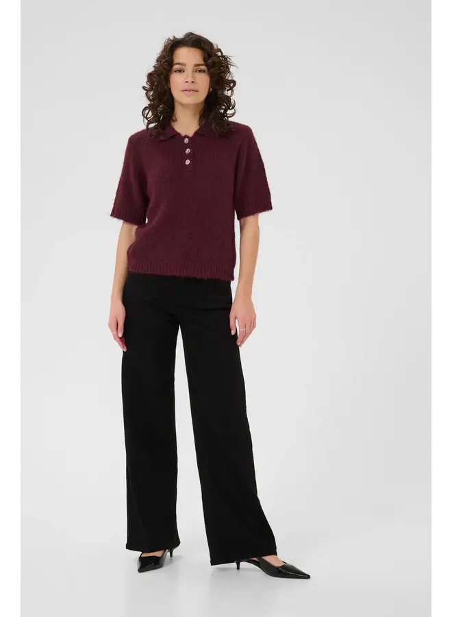 Emilie Polo Pullover Windsor Wine