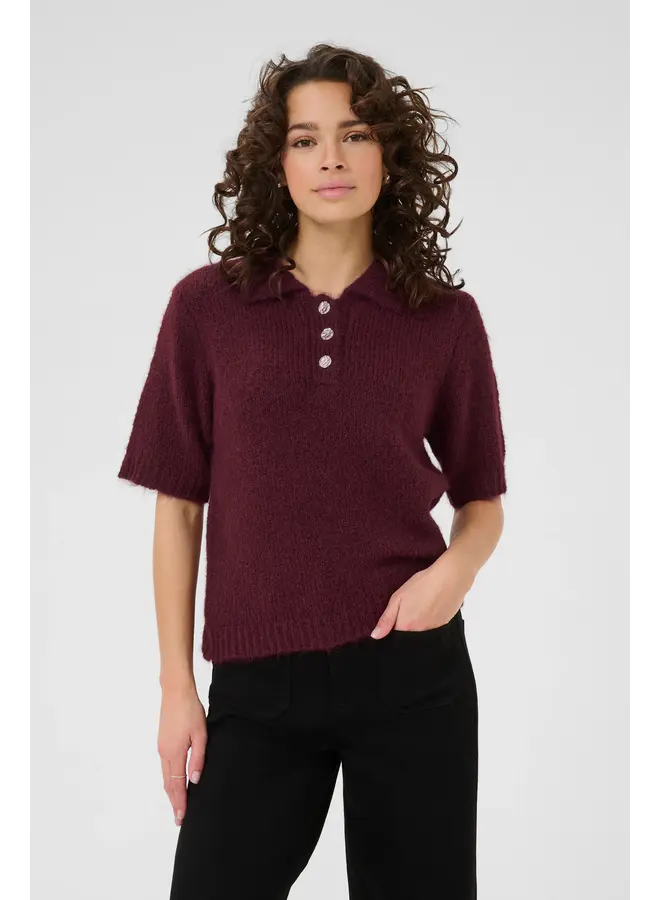 Emilie Polo Pullover Windsor Wine