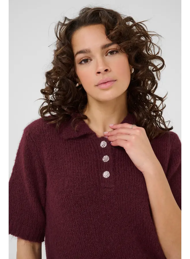 Emilie Polo Pullover Windsor Wine