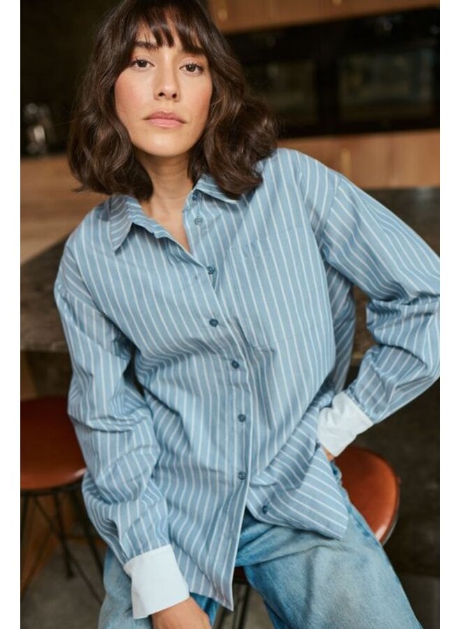 Milina Shirt Windward Blue Stripe
