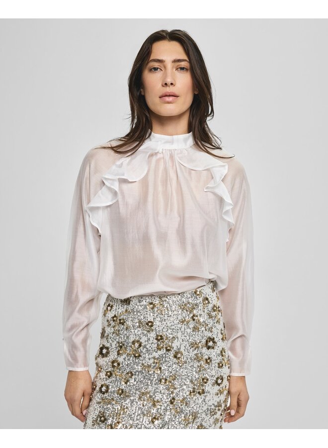 Niley Faustina Blouse Egret