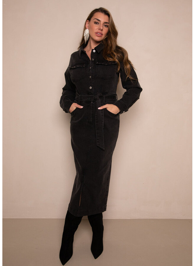 Danya Dress Black Wash