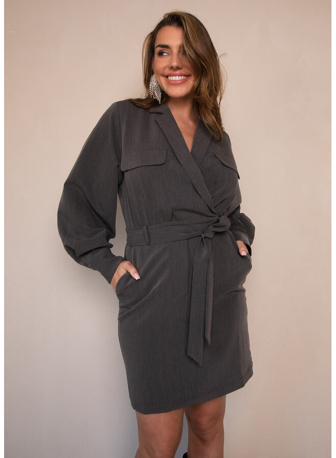 Doraline Dress Dark Grey