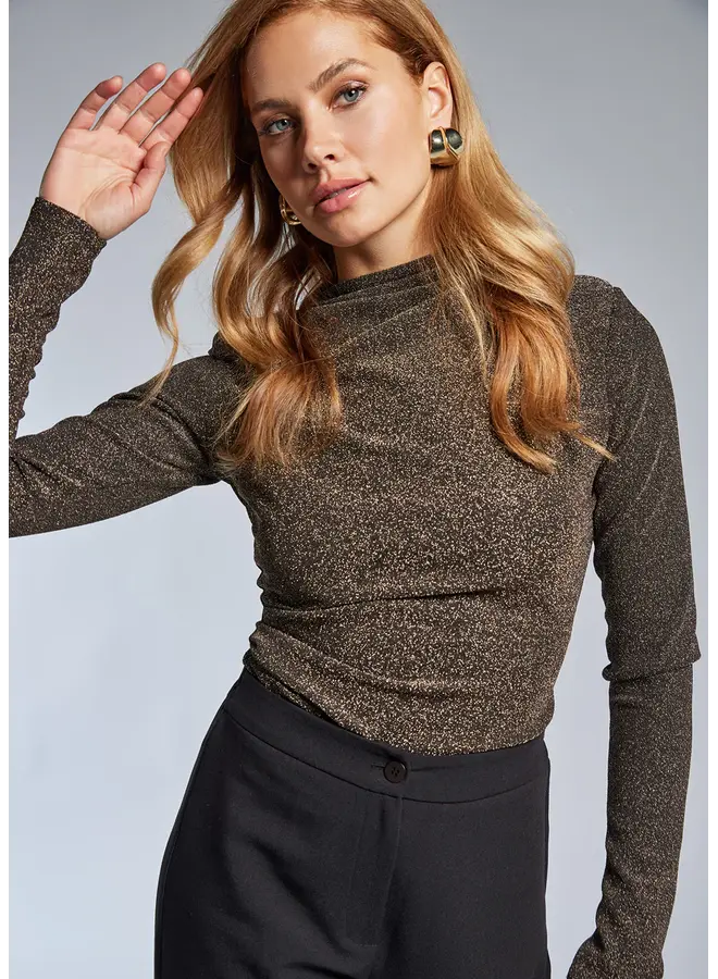 Tasmin Top Black/Gold