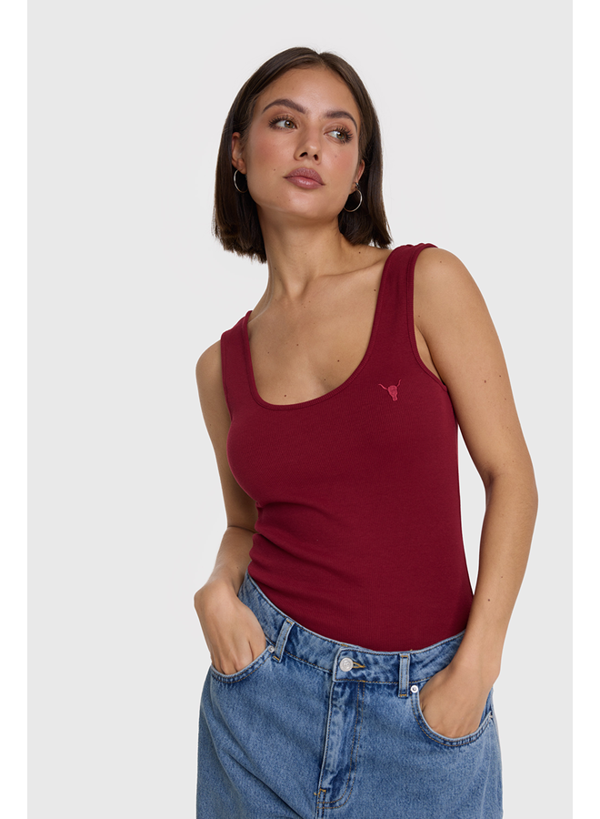 Knitted Tanktop Bordeaux