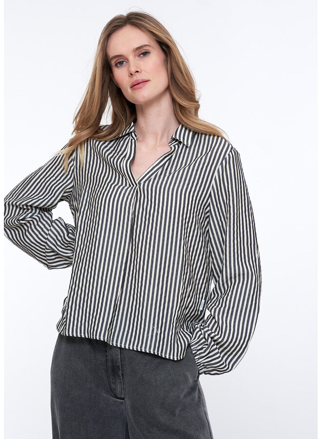 Zubi Blouse Black Cream