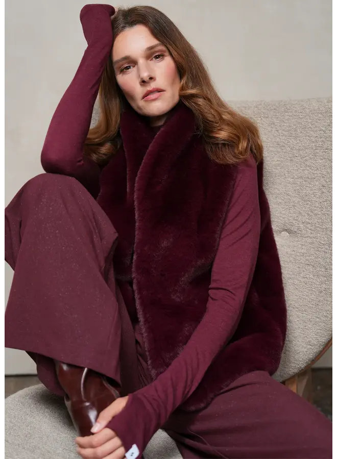 Zanesse Gilet Burgundy