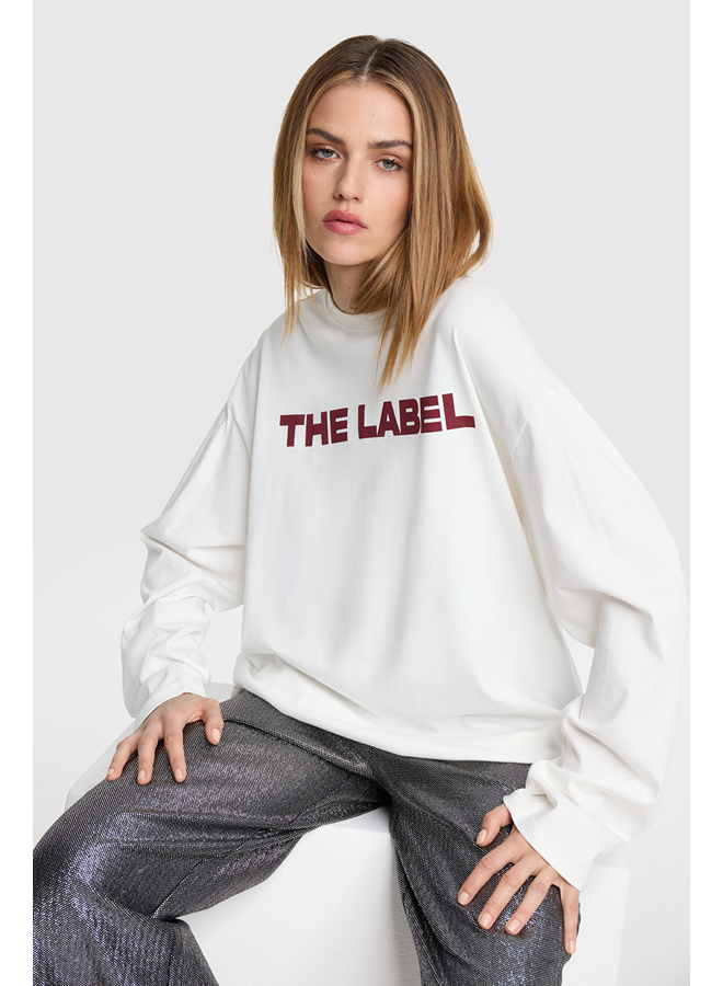 The Label Longsleeve Top Soft White