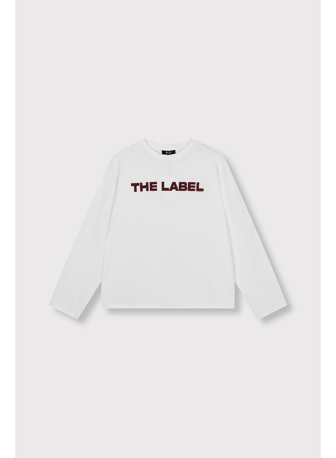 The Label Longsleeve Top Soft White