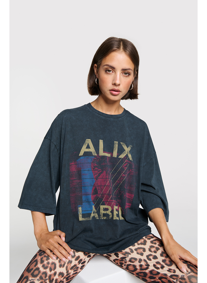 Band T-shirt Charocoal Grey