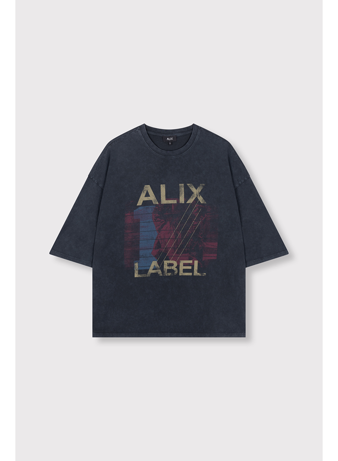 Band T-shirt Charocoal Grey