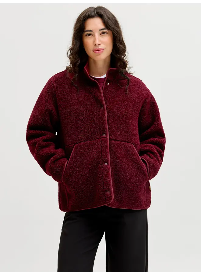 Vera Teddy Jacket Cabernet