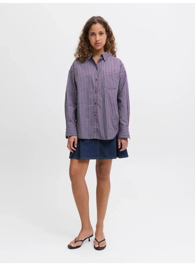 Jamie Relaxed Shirt Cabernet/Navy