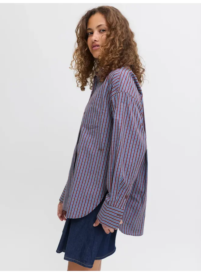 Jamie Relaxed Shirt Cabernet/Navy
