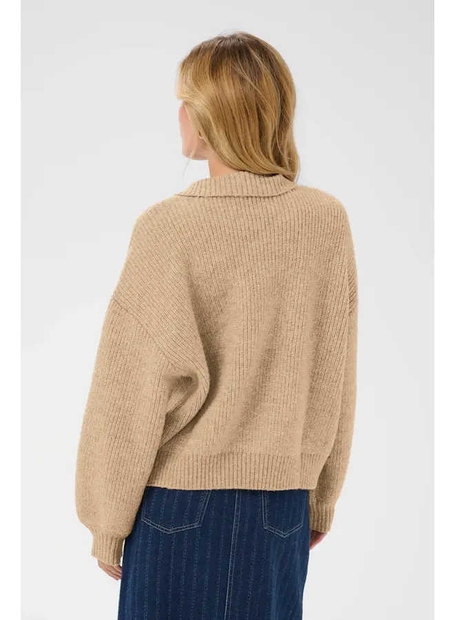 Ottoline Polo Pullover Tannin Melange