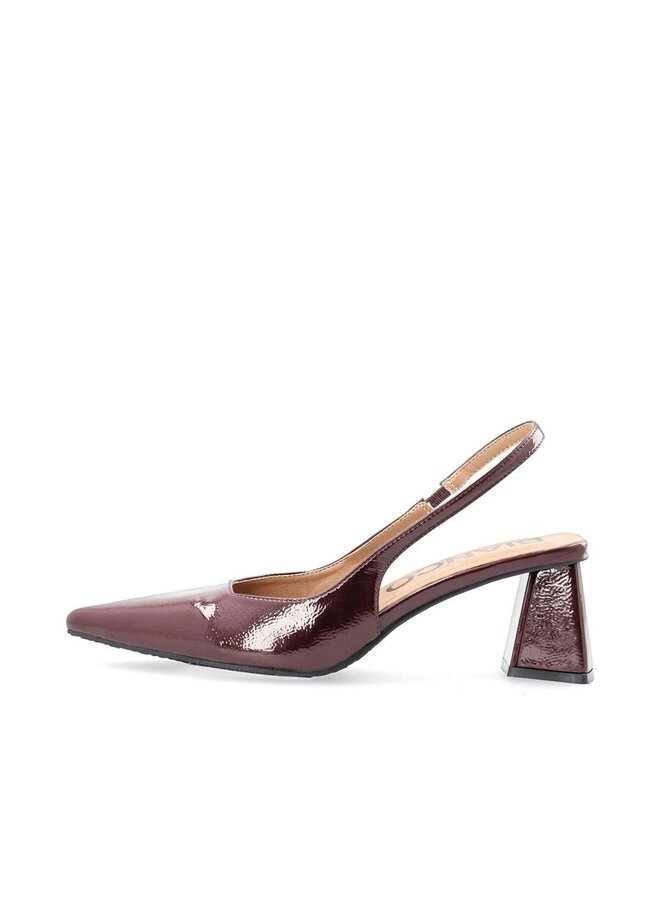 Biamaralyn Slingback Patent Burgundy