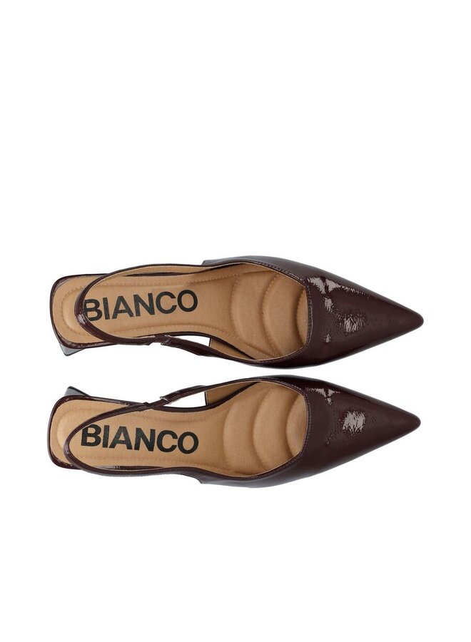 Biamaralyn Slingback Patent Burgundy