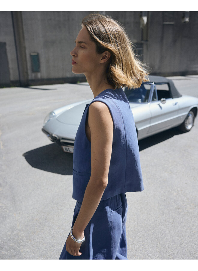 Frode Waistcoat Vintage Indigo