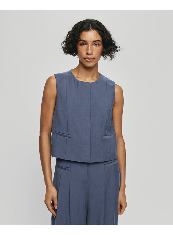 Frode Waistcoat Vintage Indigo