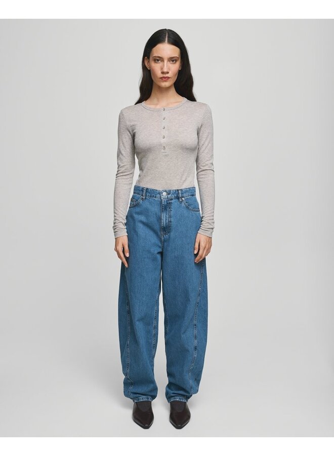 Kobane Lis Barrel Jeans Mid Blue