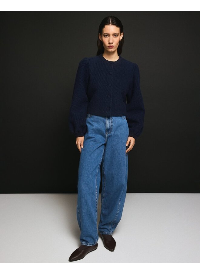 Kobane Lis Barrel Jeans Mid Blue