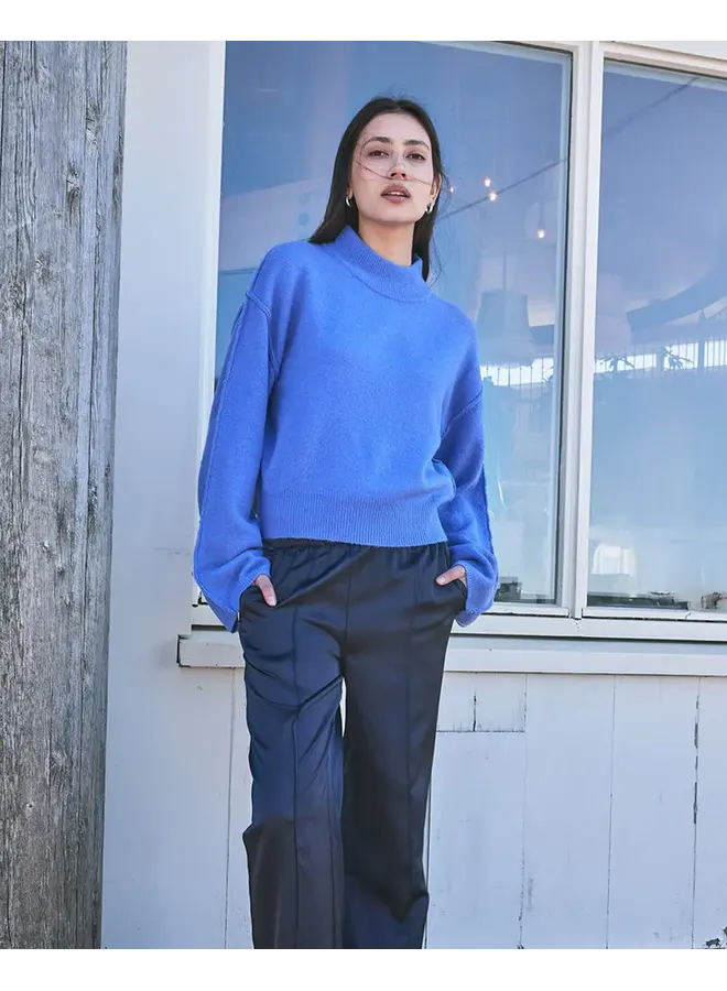 Emilia Knitted Pull Baja Blue